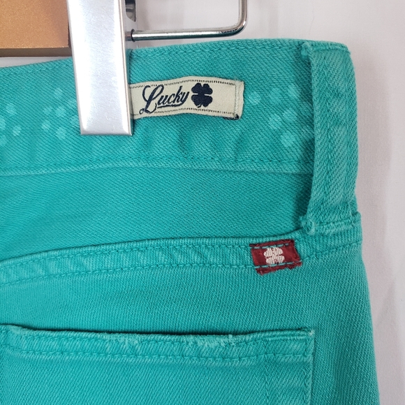 Lucky Brand stamped cut off jean shorts teal? 4 - Picture 6 of 9